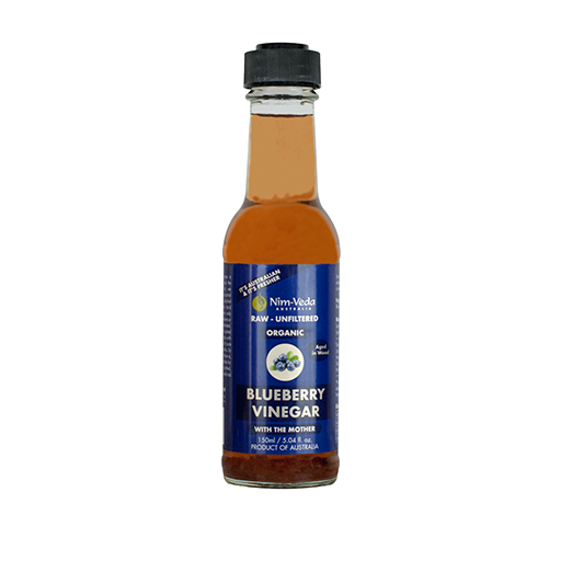 Nim-Véda Australia Organic Blueberry Vinegar with the Mother Enzyme - 150 mls