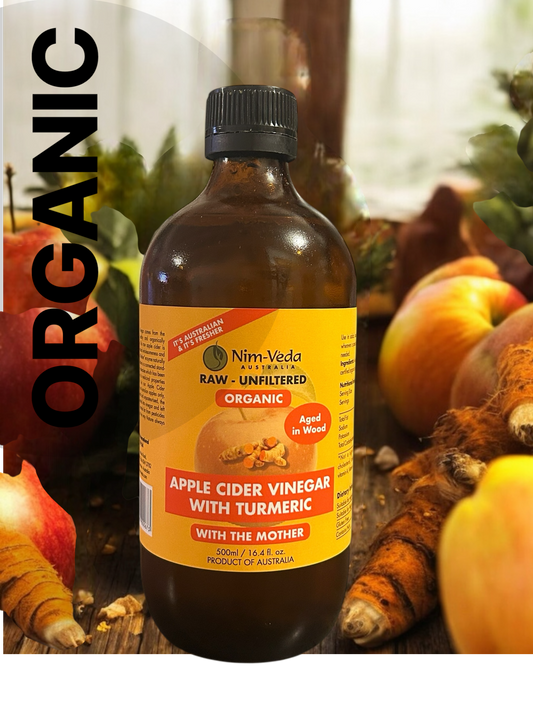 NIMVEDA AUSTRALIA APPLE CIDER VINEGAR WITH TURMERIC EXTRACT 500ml
