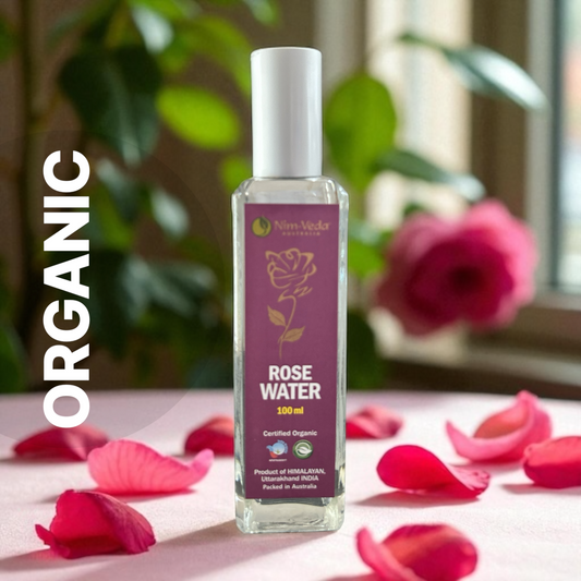 Nim-Véda Australia Certified Cosmetic Grade Rose Water – 100 mls